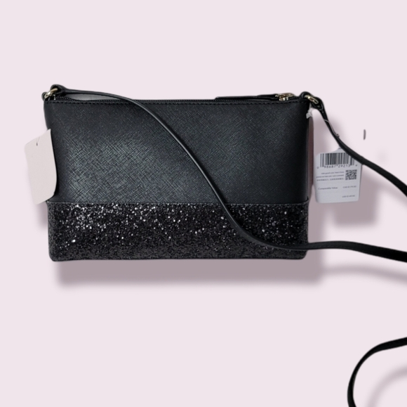 Kate Spade Ramey Black Glitter Bag - Picture 5 of 8